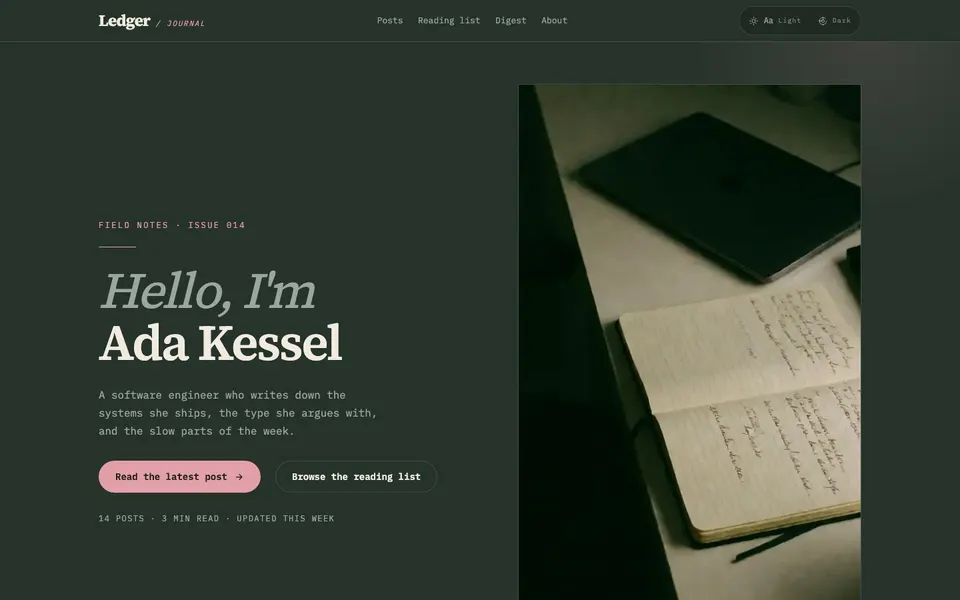 Engineering blog screenshot
